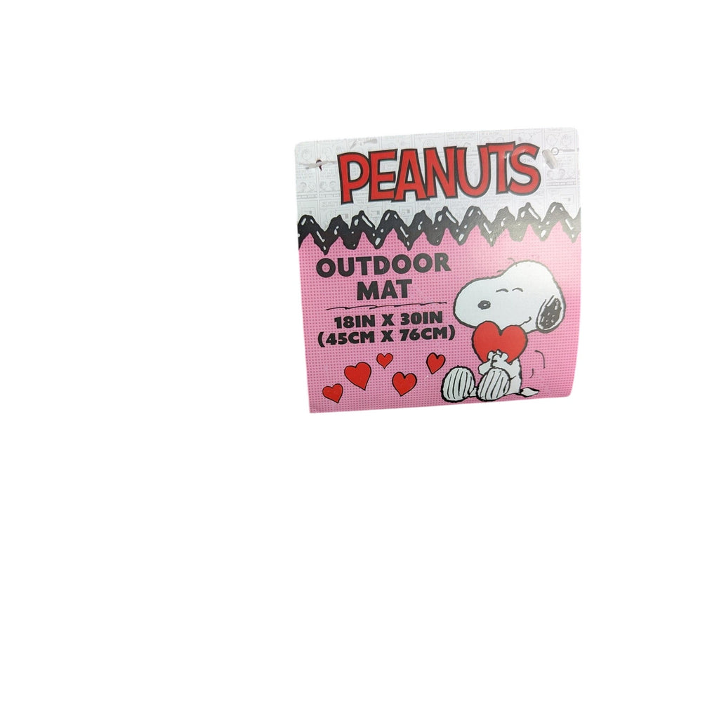 PEANUTS Outdoor Mat 18"x30" Snoopy & Woodstock, Hearts
