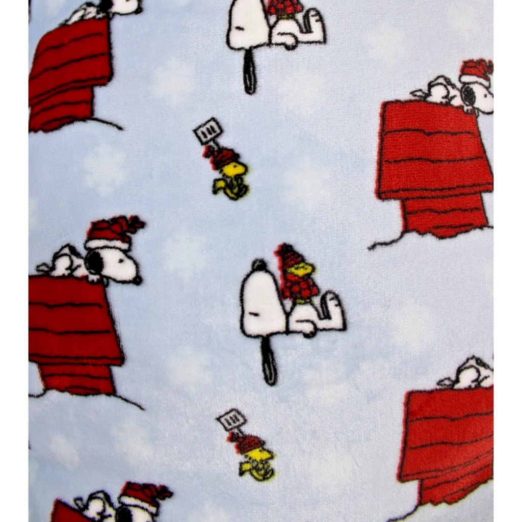 PEANUTS Santa SNOOPY WOODSTOCK doghouse 39"x26"x5" Christmas Lg Dog Cat Pet Bed