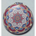 Pocket Mirror for Women Small Travel Mirror Magnifying Mandala Designs Flowers