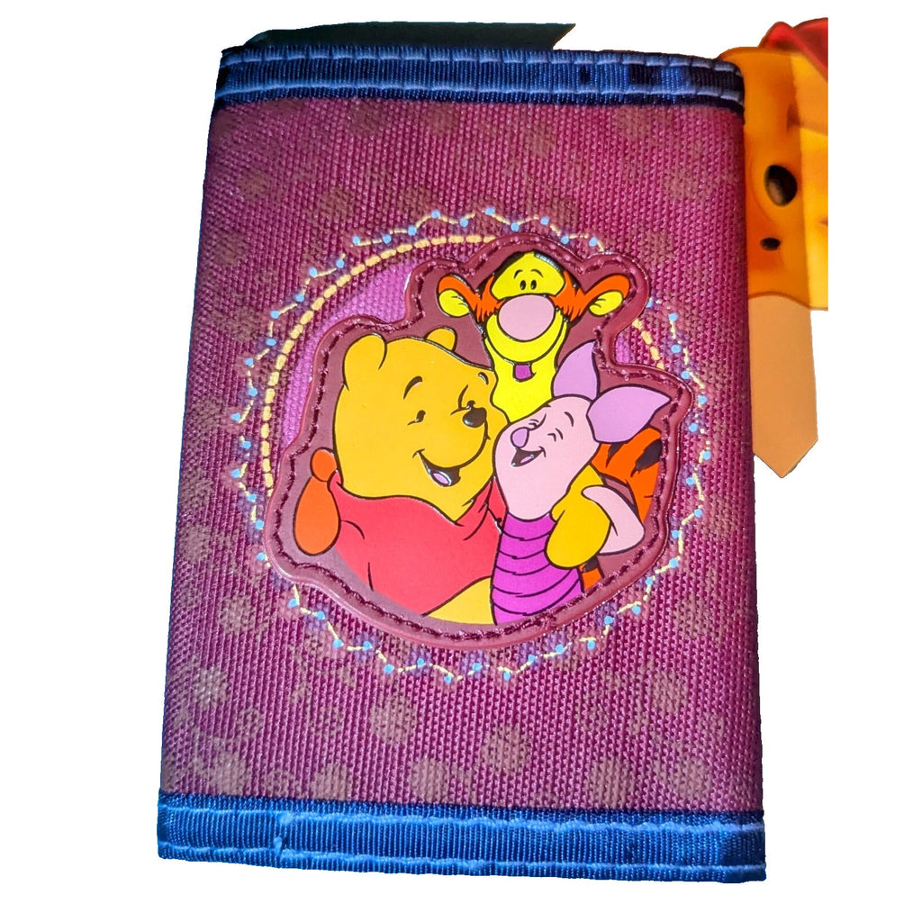 Disney Winnie The Pooh Piglet Tigger Tri-fold Wallet - Redish