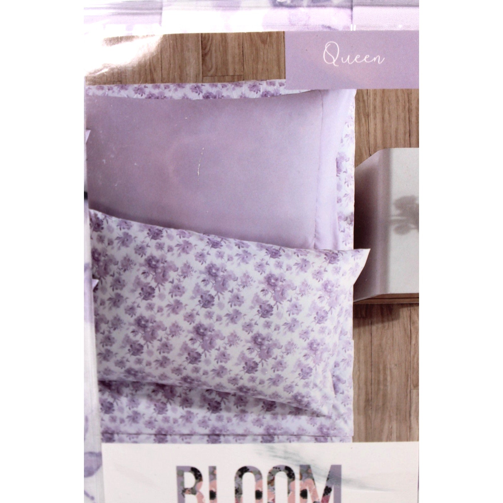 Bloom Collection 6 Pc Queen Sheet Set Purple Floral