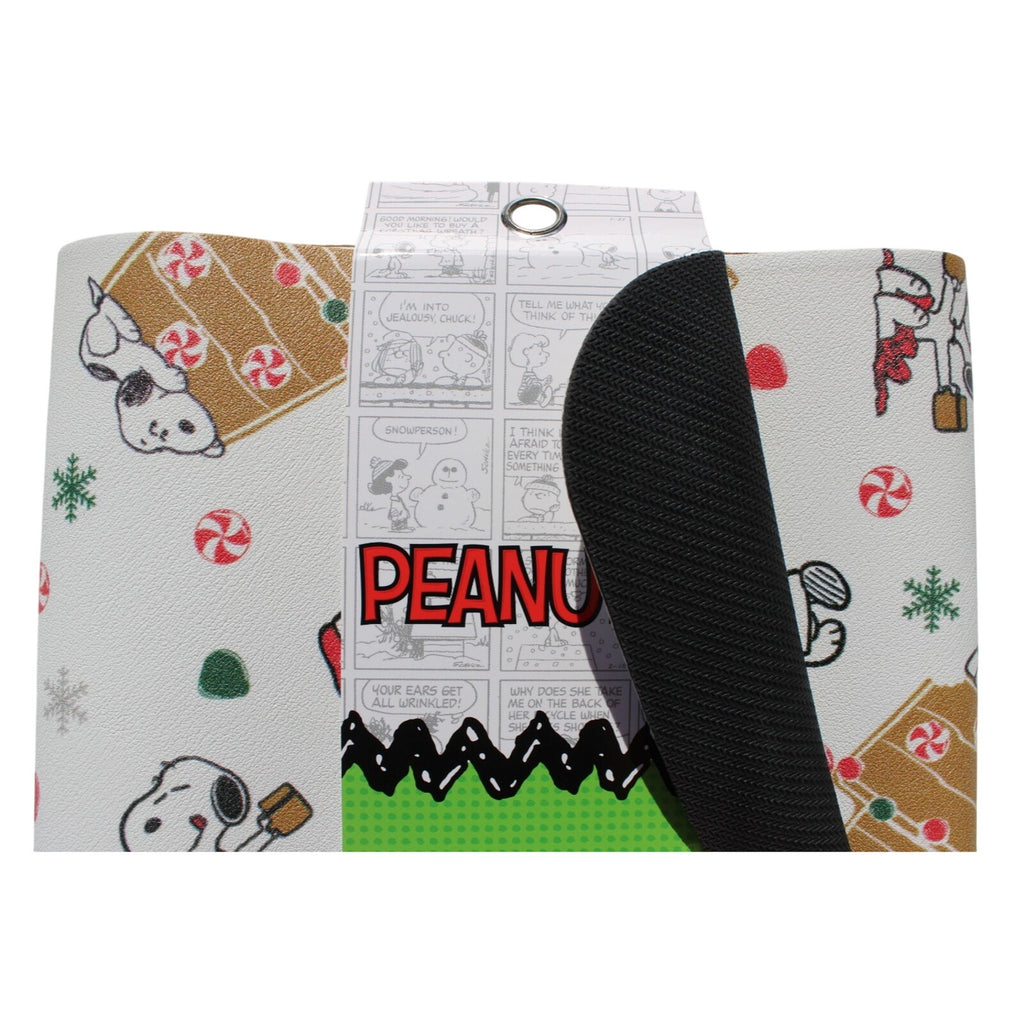 Peanuts Snoopy Christmas Candy Gingerbread Doghouse Dish Drying Mat 18x24