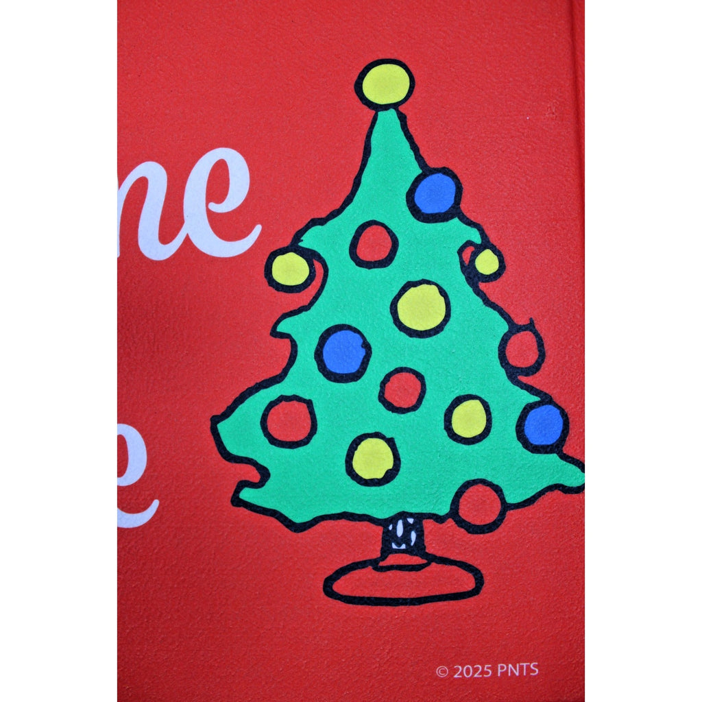 PEANUTS Snoopy Green Puffer Jacket Welcome to our Home Floor Mat 20”X32”