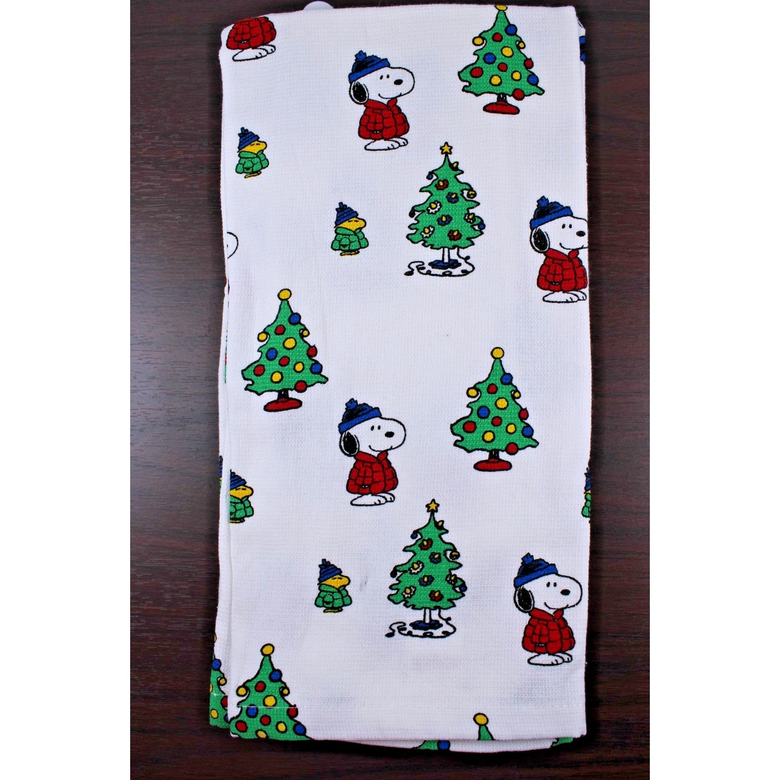 Peanuts New Best Brands 2025 Snoopy Christmas Kitchen Towel Set 18x28 In Cotton