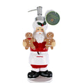 Santa Claus Chef w/Gingerbread Cookie Men Soap Or Lotion Dispenser, Christmas