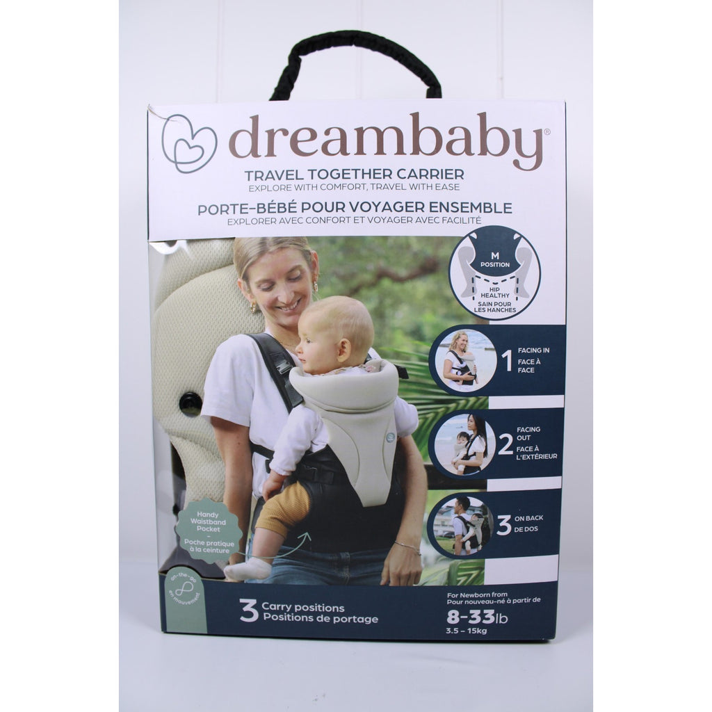 Dreambaby Travel Together Baby Carrier 3 Positions 8-33Lbs Infant 3-in 1
