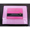 Juicy Couture Juicy Pink Satin 4pc KING Sheet Set Easy Care Soft Sleek Smooth