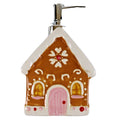 10 STRAWBERRY Street Gingerbread House Soap Lotion Dispenser 7" Tall
