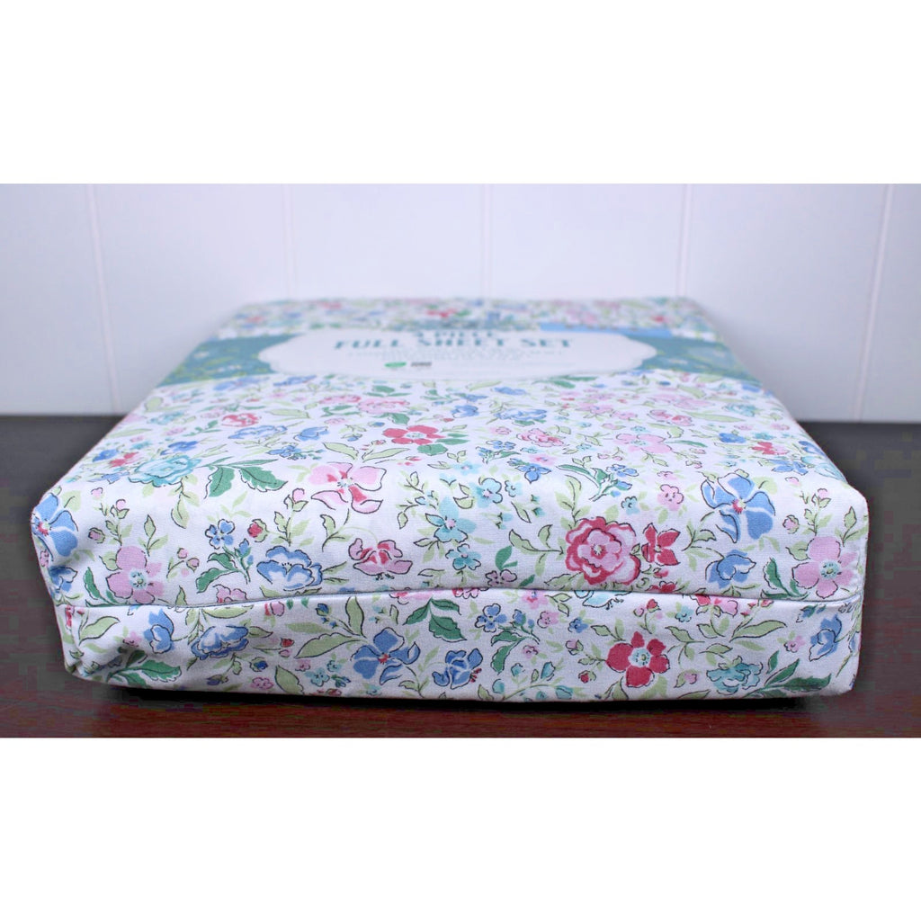 Envogue Brushed Full Sheet Set Wildflower Garden Farmhouse Shabby Chic Cottage