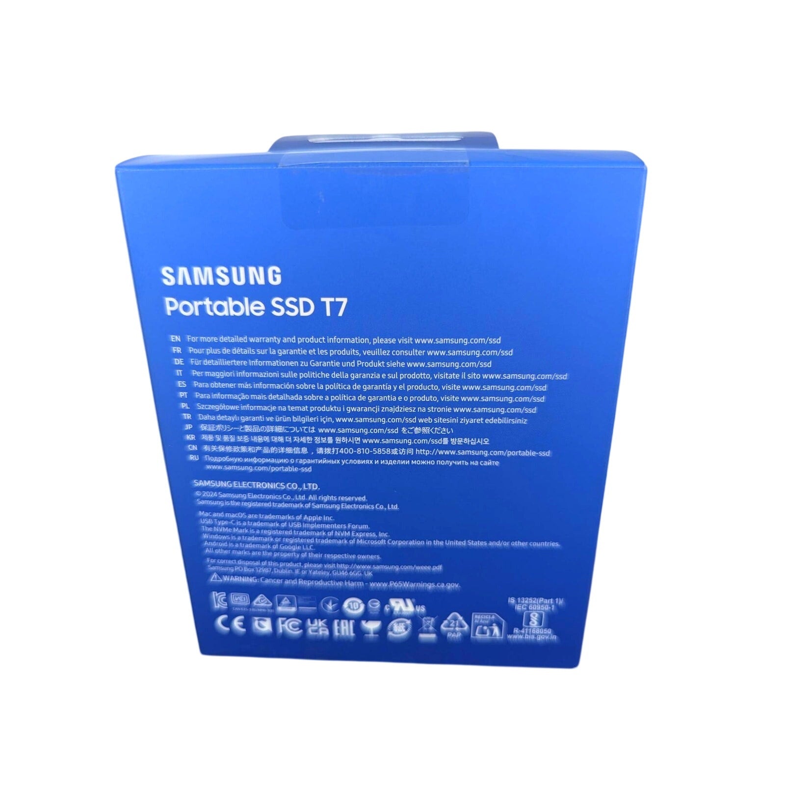 Samsung Portable SSD T7 2TB USB Type-C External SSD 1050MB/s  NEW