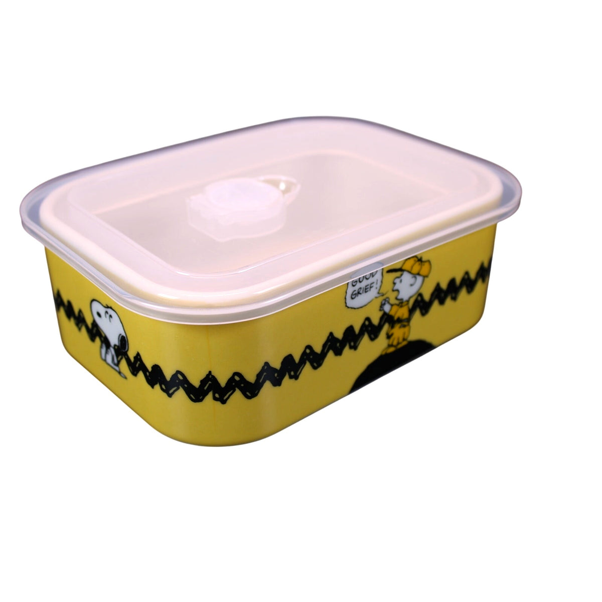 Peanuts Charlie Brown Snoopy 'Good Grief' Stoneware Lunch Box 32 oz