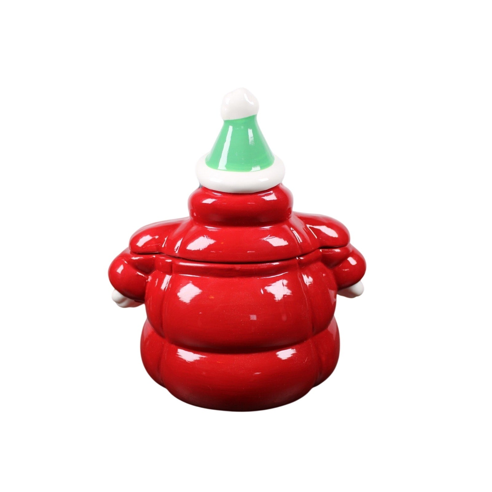 NEW Peanuts Snoopy Red Puffer Jacket Woodstock Cookie Jar Canister Christmas