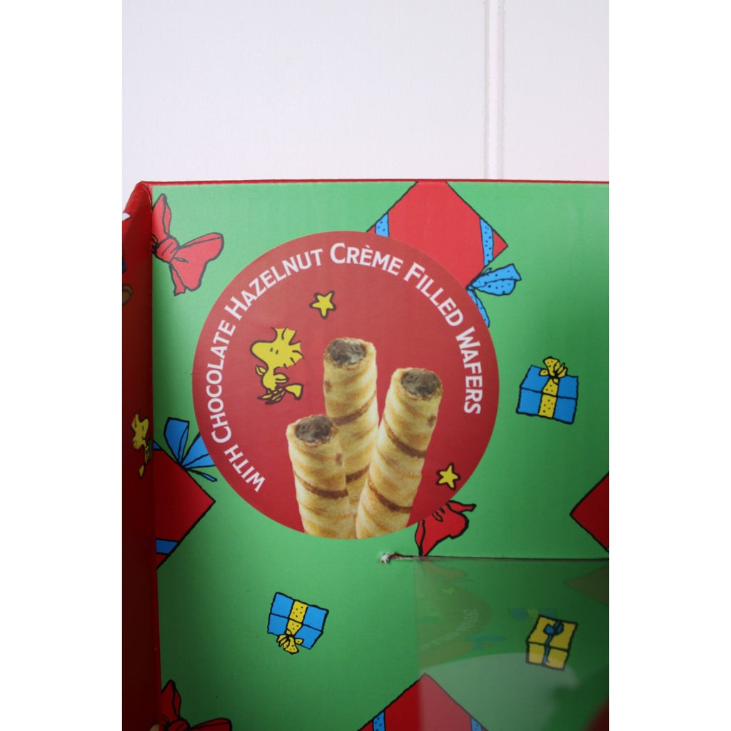 Peanuts Snoopy & Woodstock Red Puffer Jacket Cookie Jar Canister Christmas