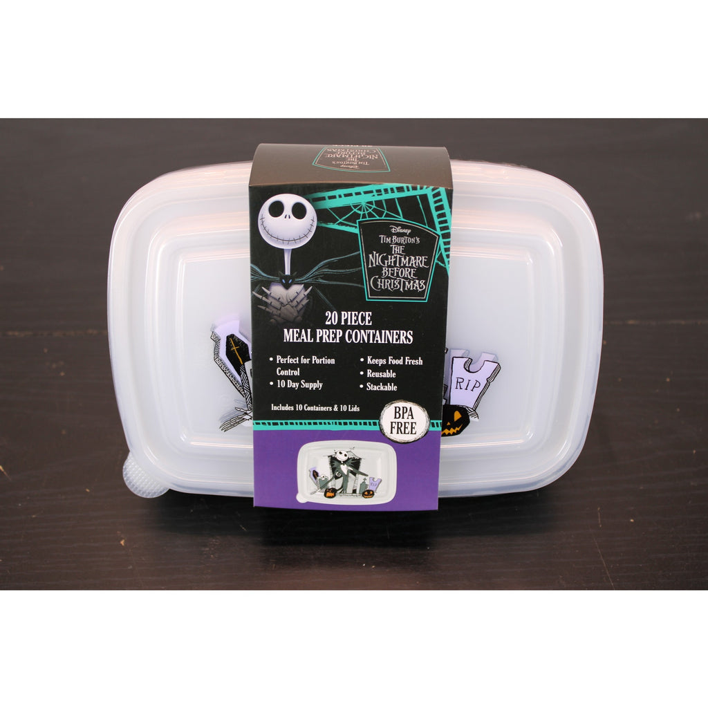 Disney Nightmare Before Christmas 20pc Meal Prep Container Set 33.8 oz