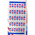 Kassafina Kids Beach Towel 28"x58",  Ice Cream and Stars