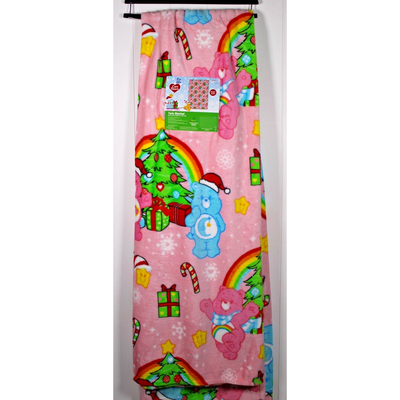 Cloudco Viral Care Bears Twin Size 60" x 90" Plush Christmas Blanket Hard 2 Find
