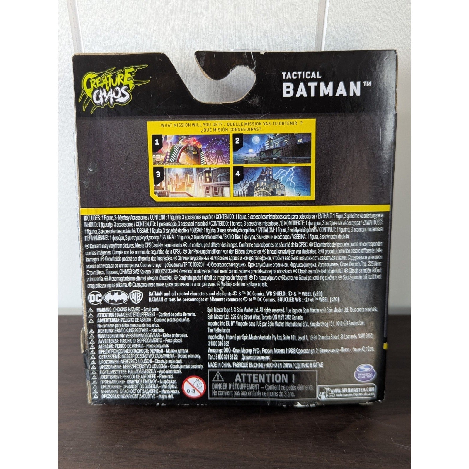 Tactical Batman, The Joker Action Figure Lot Creature Chaos Spin Master DC 1st