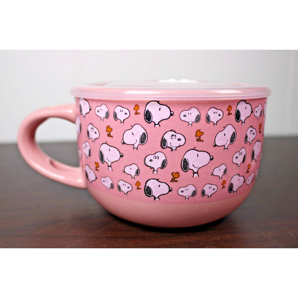 Peanuts Snoopy Soup Mug Bundle 24floz, Coaster, Spoon & Soup Mug