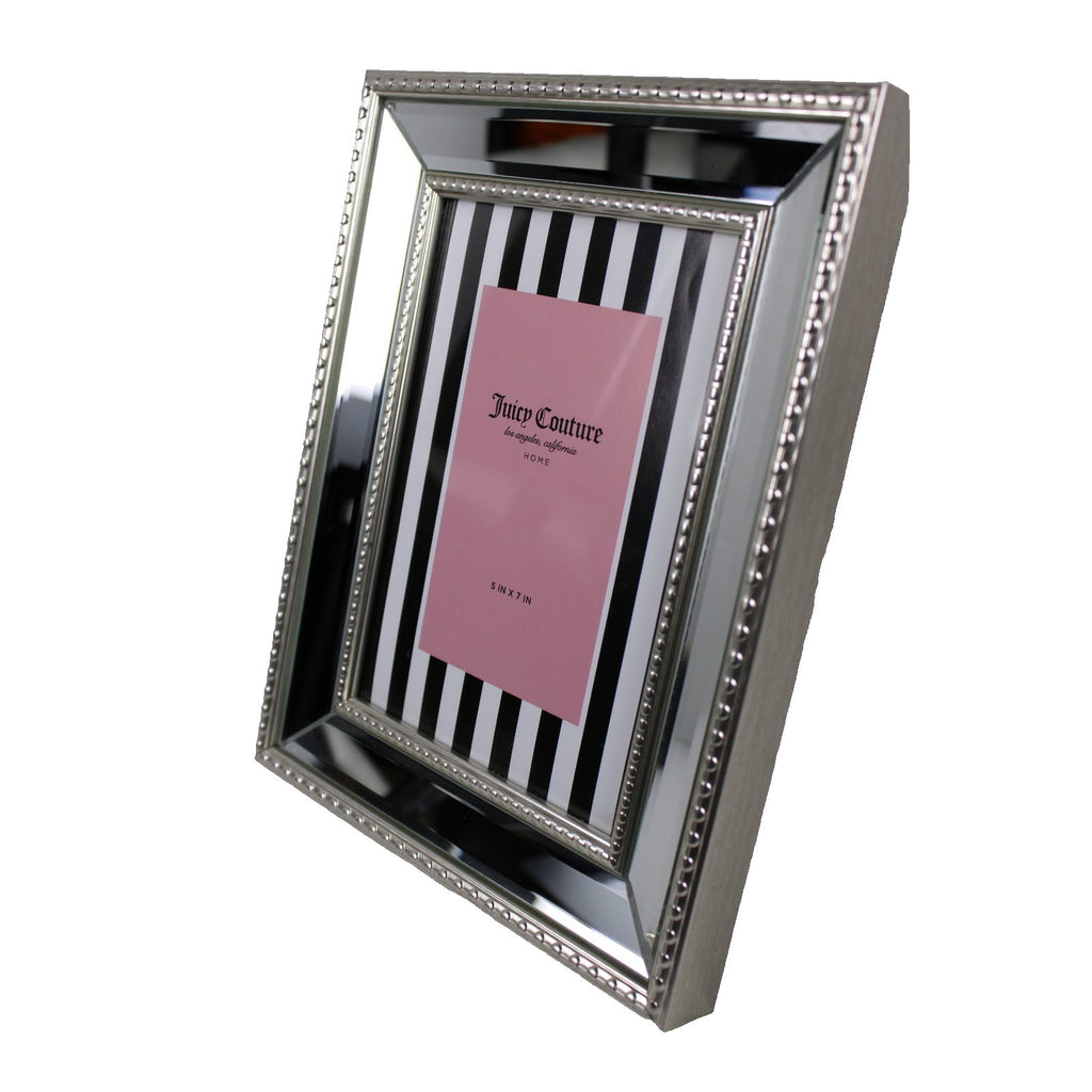 Juicy Couture Home Mirrored Tabletop Stand Up Photo Picture Frame 5 x 7
