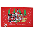 Disney Mickey & Friends Christmas Cheer Rubber Doormat 18"x30" Merry Christmas