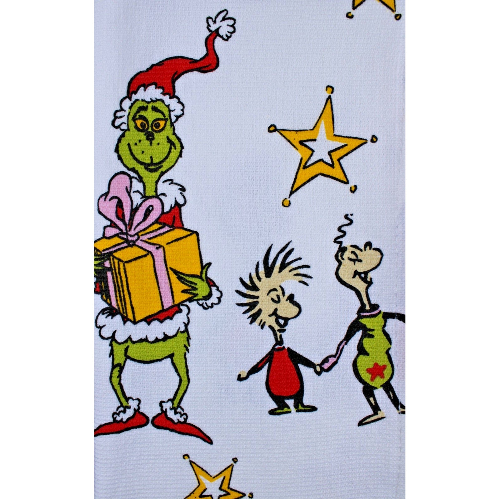 Set Of 3 Dr. Seuss The Grinch Whoville Cindy Lou Christmas Kitchen Cotton Towels