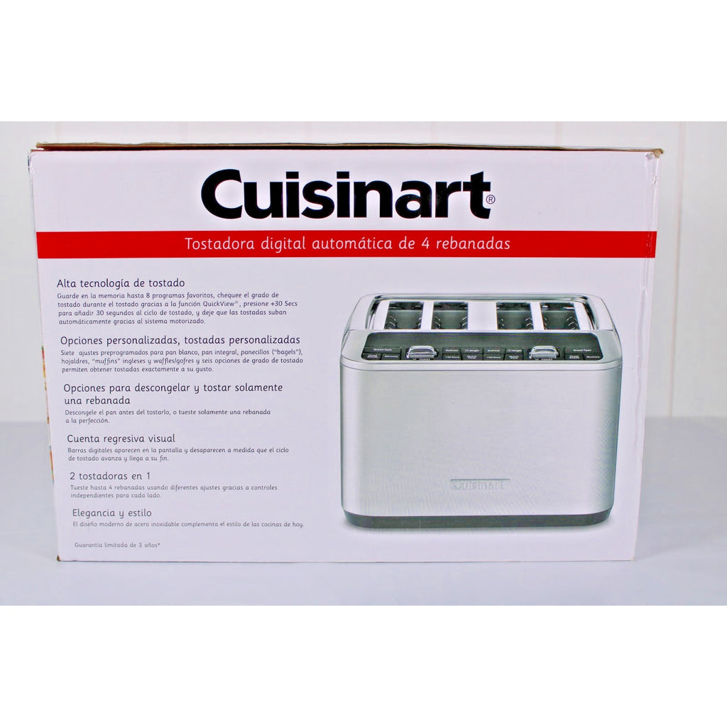 Cuisinart 4-Slice Digital Motorized Toaster | Stainless Steel -NEW UNOPENED BOX
