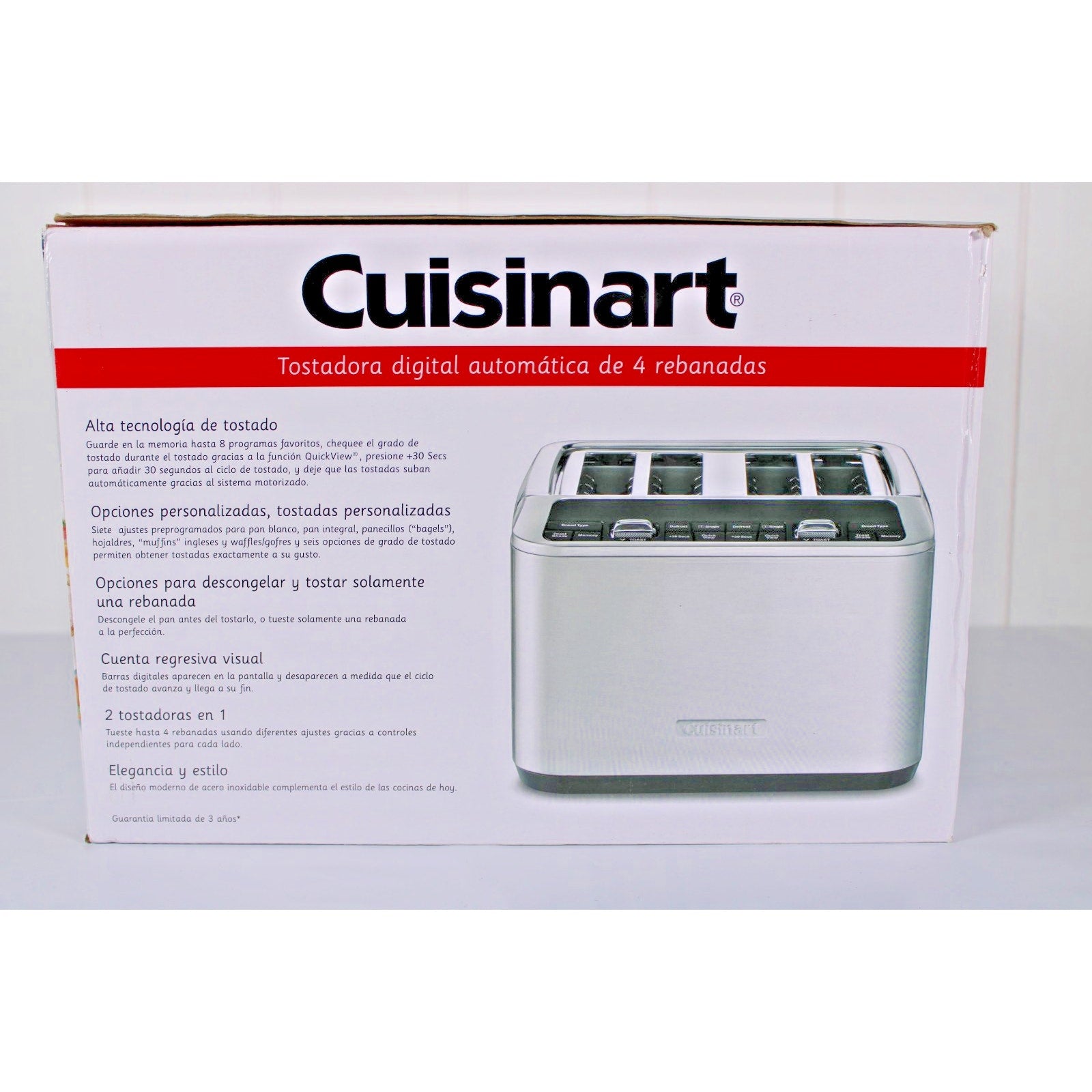 Cuisinart 4-Slice Digital Motorized Toaster | Stainless Steel -NEW UNOPENED BOX
