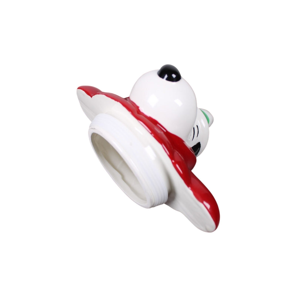 NEW Peanuts Snoopy Red Puffer Jacket Woodstock Cookie Jar Canister Christmas