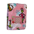 Cozy Dr. Seuss The Grinch Oversized Pink Fleece Throw Blanket 60 x 70