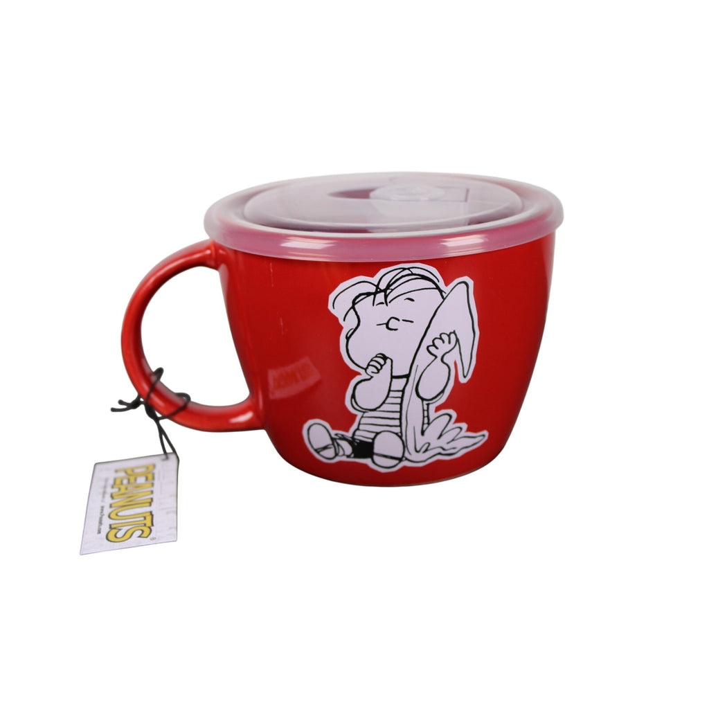 Peanuts Linus 70th Anniversary Microwave Soup Ramen Bowl Mug Vent Lid 25 oz