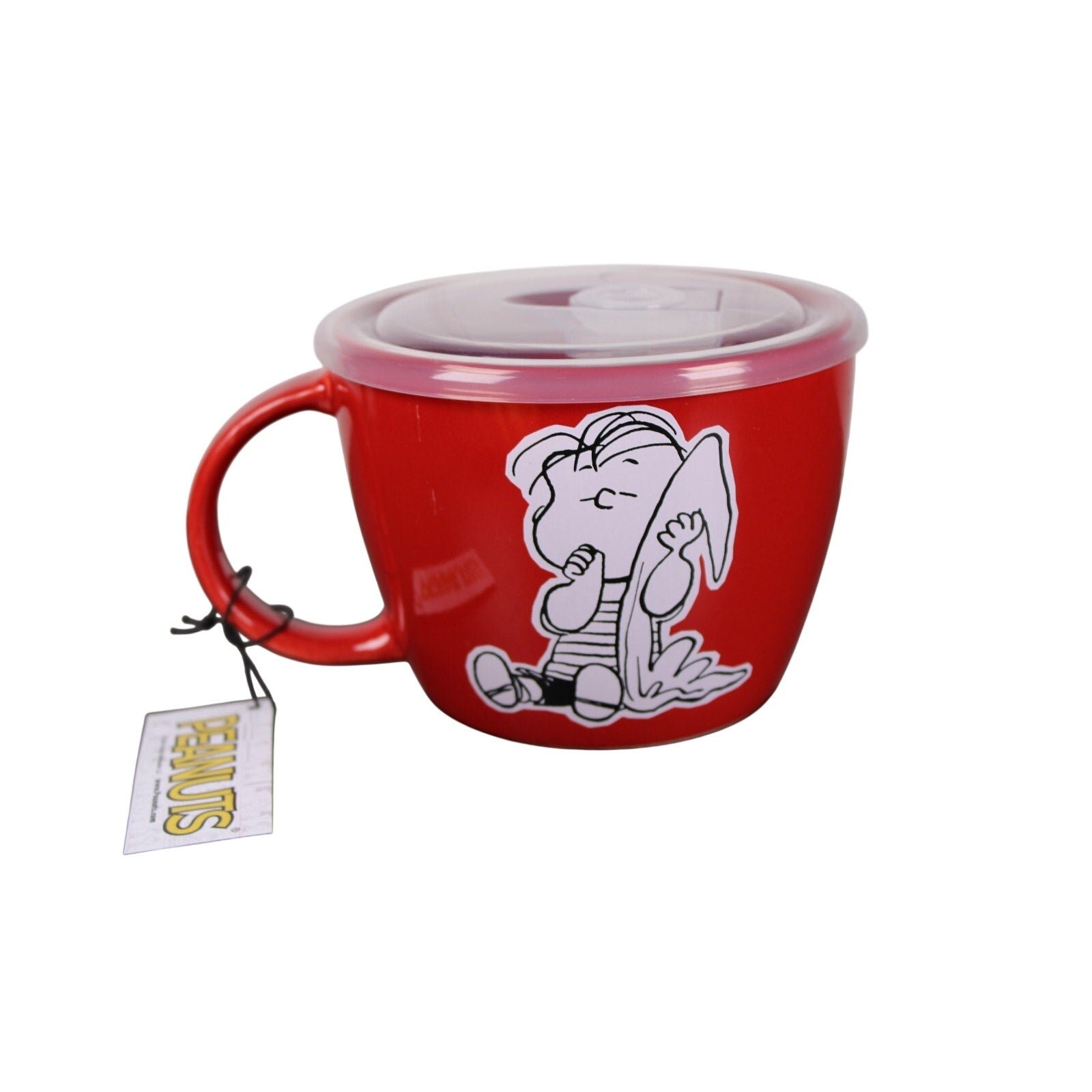 Peanuts Linus 70th Anniversary Microwave Soup Ramen Bowl Mug Vent Lid 25 oz