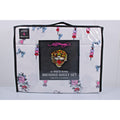 Ed Hardy KING 6pc Sheet Set with 4 Pillowcases Skulls, Bows, Roses, Hearts print