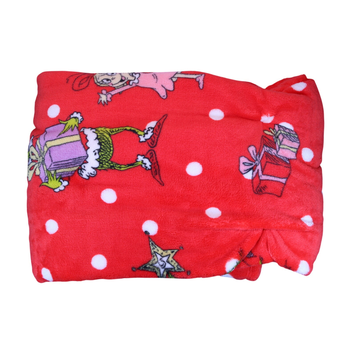 Cozy Dr. Seuss The Grinch Oversized Christmas Throw Blanket 60x70