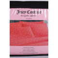 Juicy Couture Twin 4psc Bed Sheet Red, Juicy Logo, Hearts
