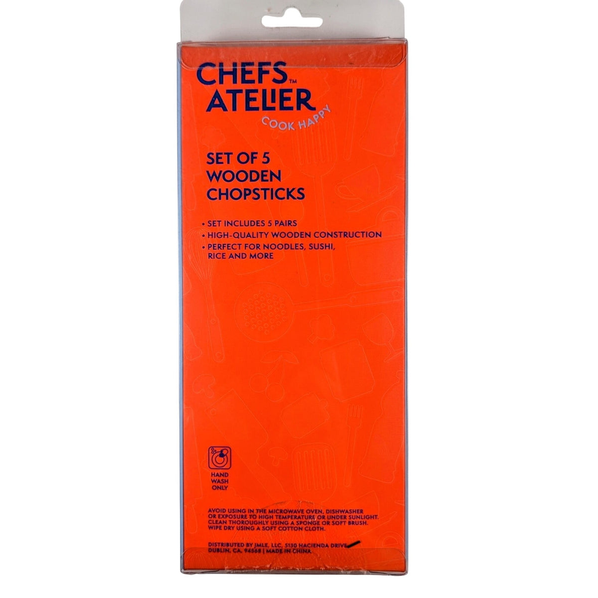 Chefs Atelier Set of 5 Wooden Chopsticks