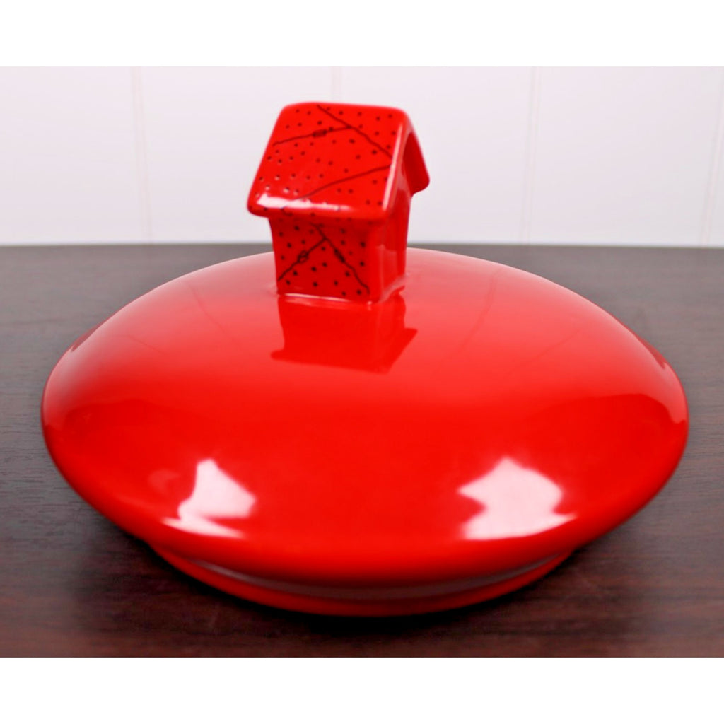 Bell Ringing Santa Snoopy Christmas Cookie Jar / Dog Treat Canister