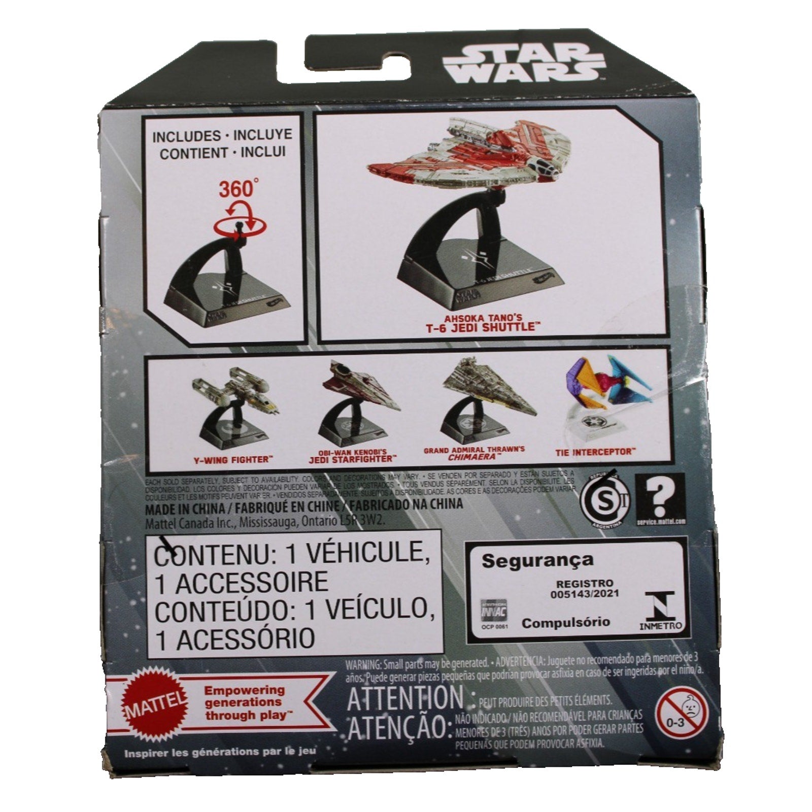 Hot Wheels: Starships Select - Star Wars Ahsoka Tano's T-6 Jedi Shuttle #27