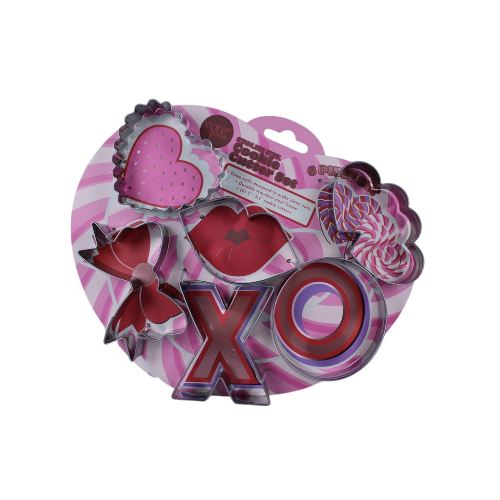 Core Kitchen Deep Cookie cutter set stainless steel 6 Piece Valentine's Day