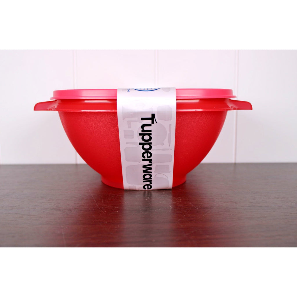 Tupperware Servalier Bowl 5.25/ 1.3L Cups PINK With Matching Seal