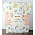 EN VOGUE EASTER BUNNY QUEEN SHEET SET 4 PIECE, BRUSHED EXTRA SOFT