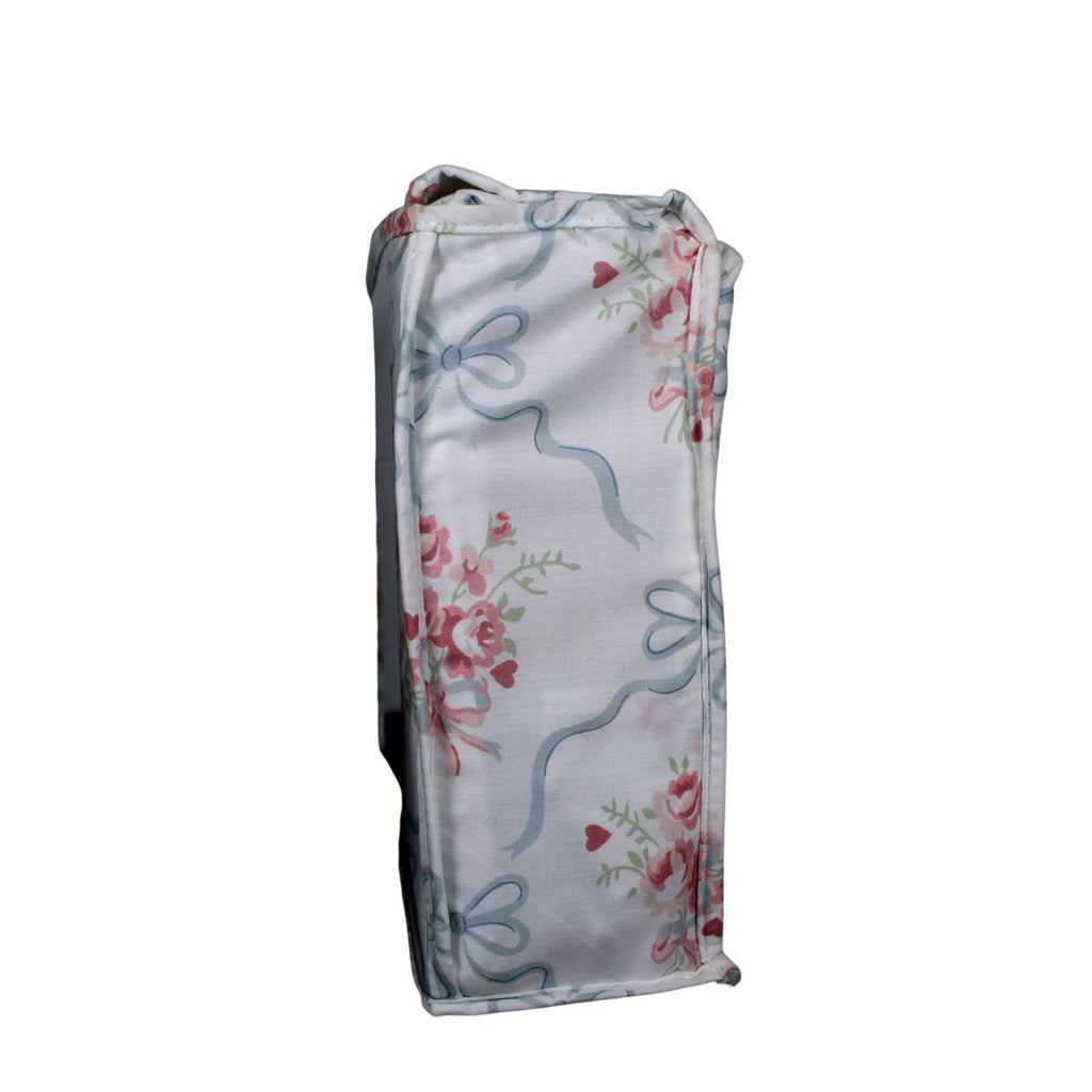 THE FARMHOUSE Rachel Ashwell 4 Pcs. Green/Pink Queen Sheet Set Roses & Bows