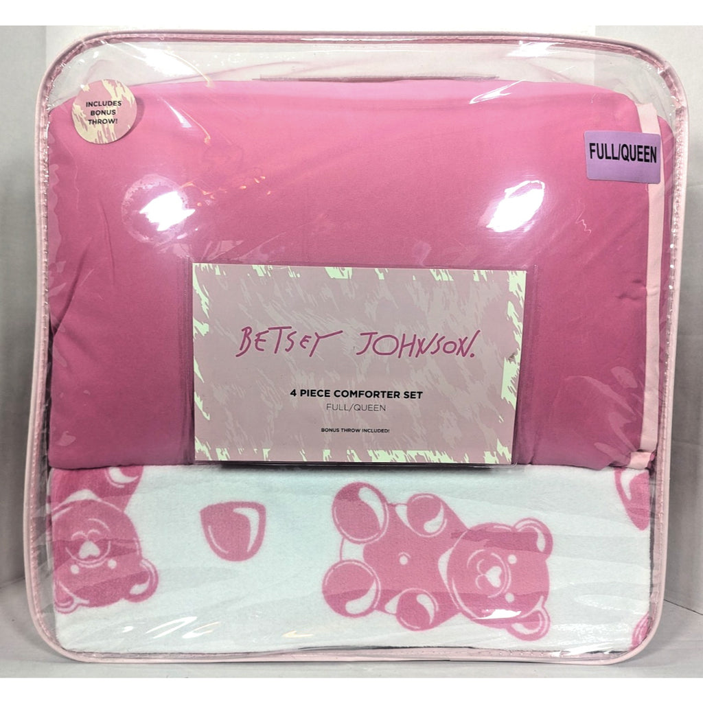 Betsey Johnson - Gummy Bear Full /Queen Comforter Set w/ bonus Throw Blanket