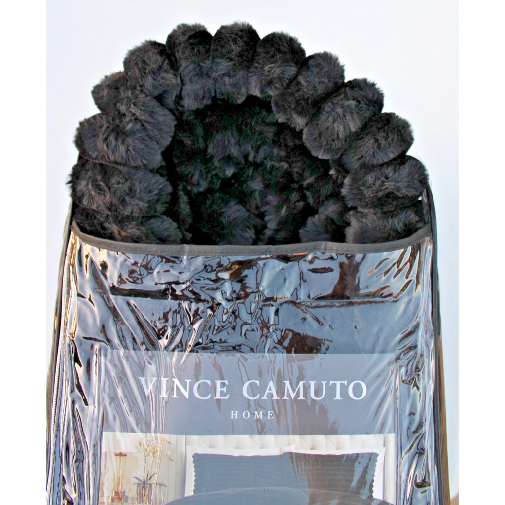 Vince Camuto Home 3 Piece Comforter Set Full/Queen Luxe Faux Fur - Extra Soft