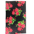 Betsey Johnson Red Roses Hand Towel 16"x26" White Dots
