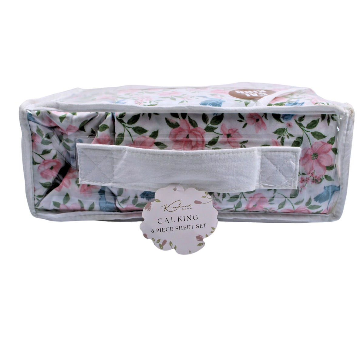 KINDRED HOME 6 pc Floral design Cal King Sheet Set 2 EX Pillowcases