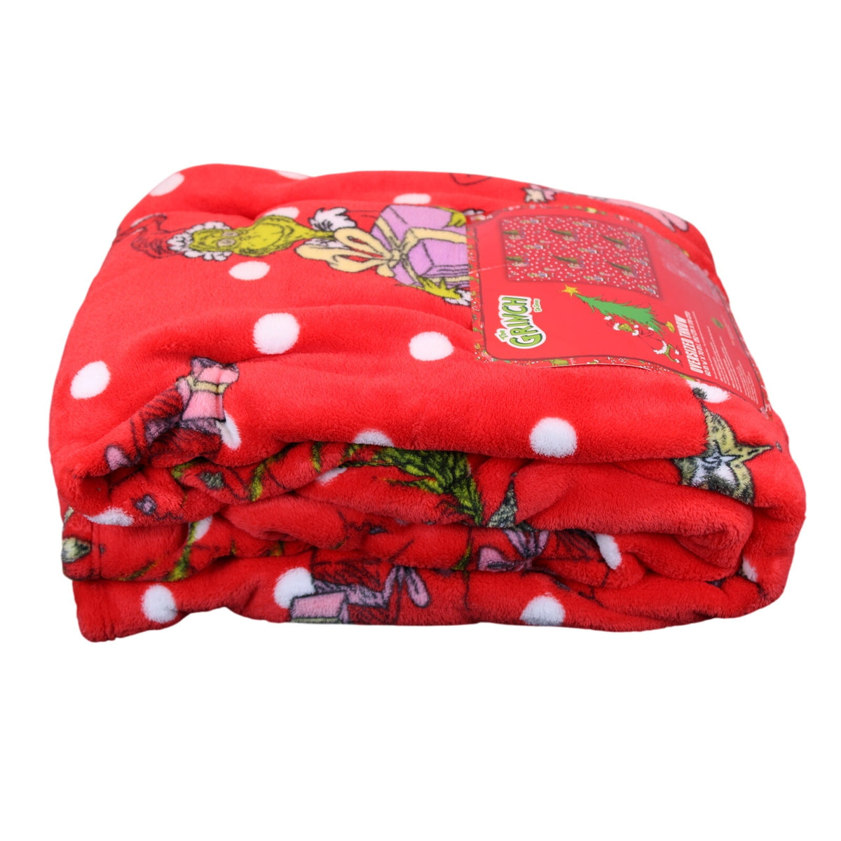 Cozy Dr. Seuss The Grinch Oversized Christmas Throw Blanket 60x70