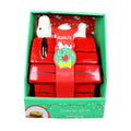 Peanuts Snoopy Ceramic Cookie/ Dog Treat Jar Collectible Red Doghouse w/ Cookies