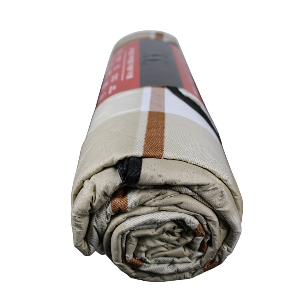 COLEMAN Water Resistant Brown, Tan OUTDOOR BLANKET CAMPING PICNIC BEACH 80 X 80