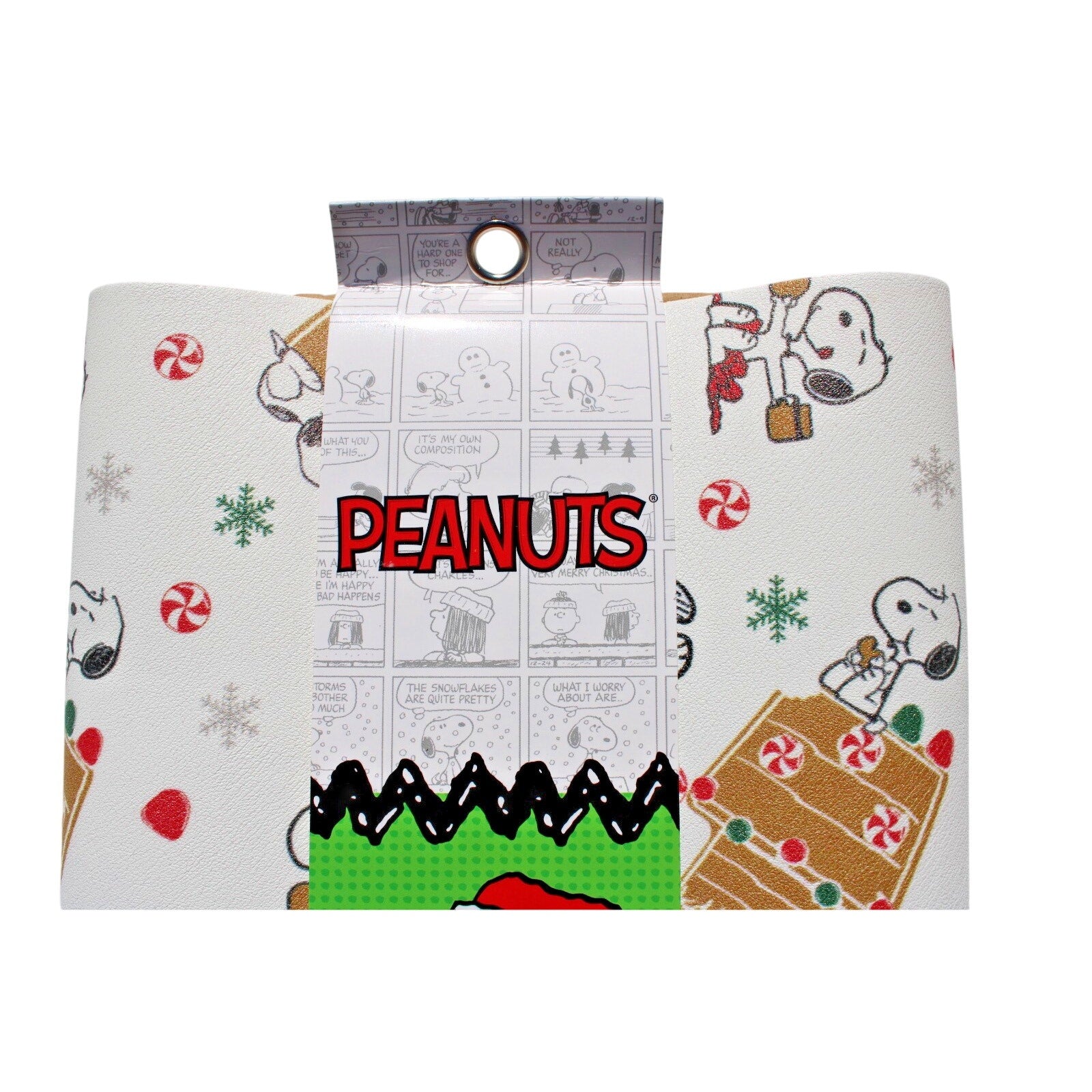 Peanuts Snoopy Christmas Candy Gingerbread Doghouse Dish Drying Mat 18x24