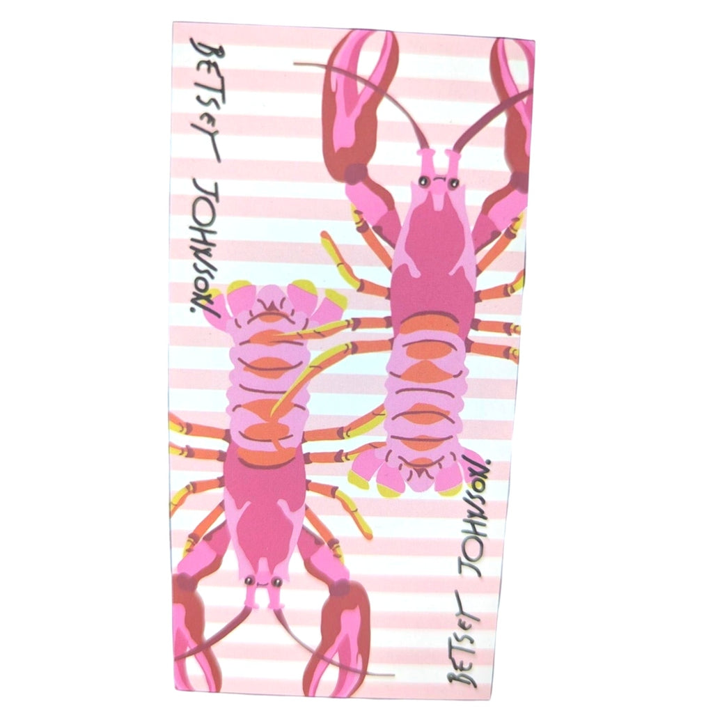 Betsey Johnson Beach Towel 36"x68" Lobsters, 100% Cotton